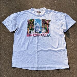 Vintage 1990 Harborfest Tee Sz XXL 23x26